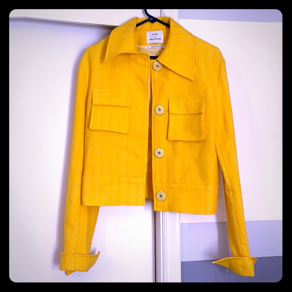Urban Outfitters and Kim Shui yellow jacket